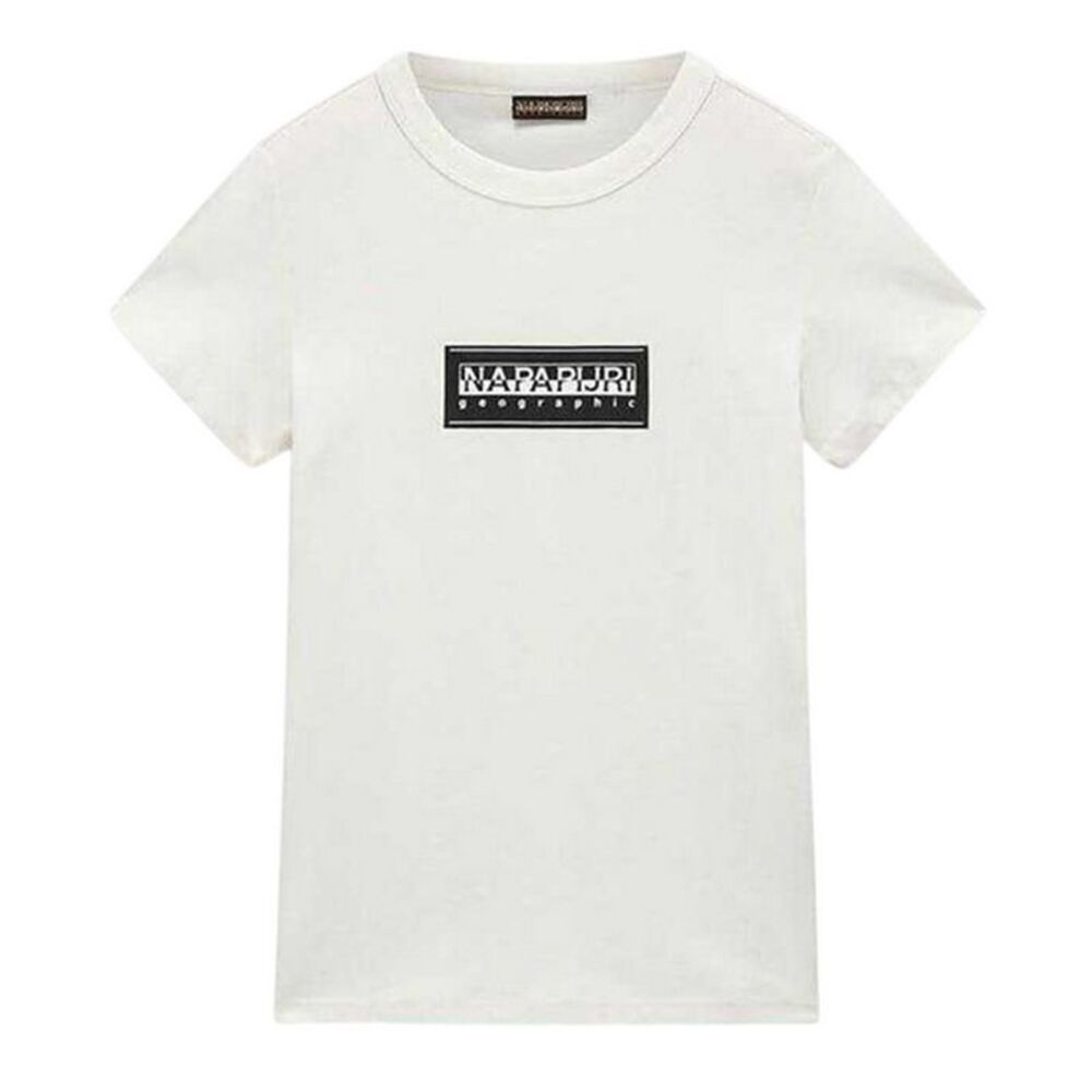 Napapijri Childrens/Kids Geographic Logo Crew Neck / Heron White